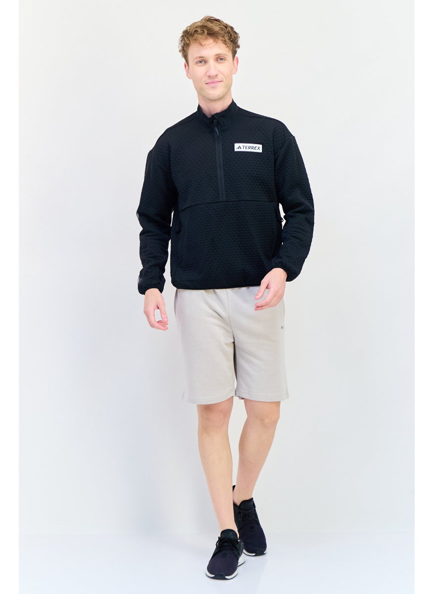 Adidas Men Sportswear Fit Long Sleeves Hiking Jacket, Black  - Image 4