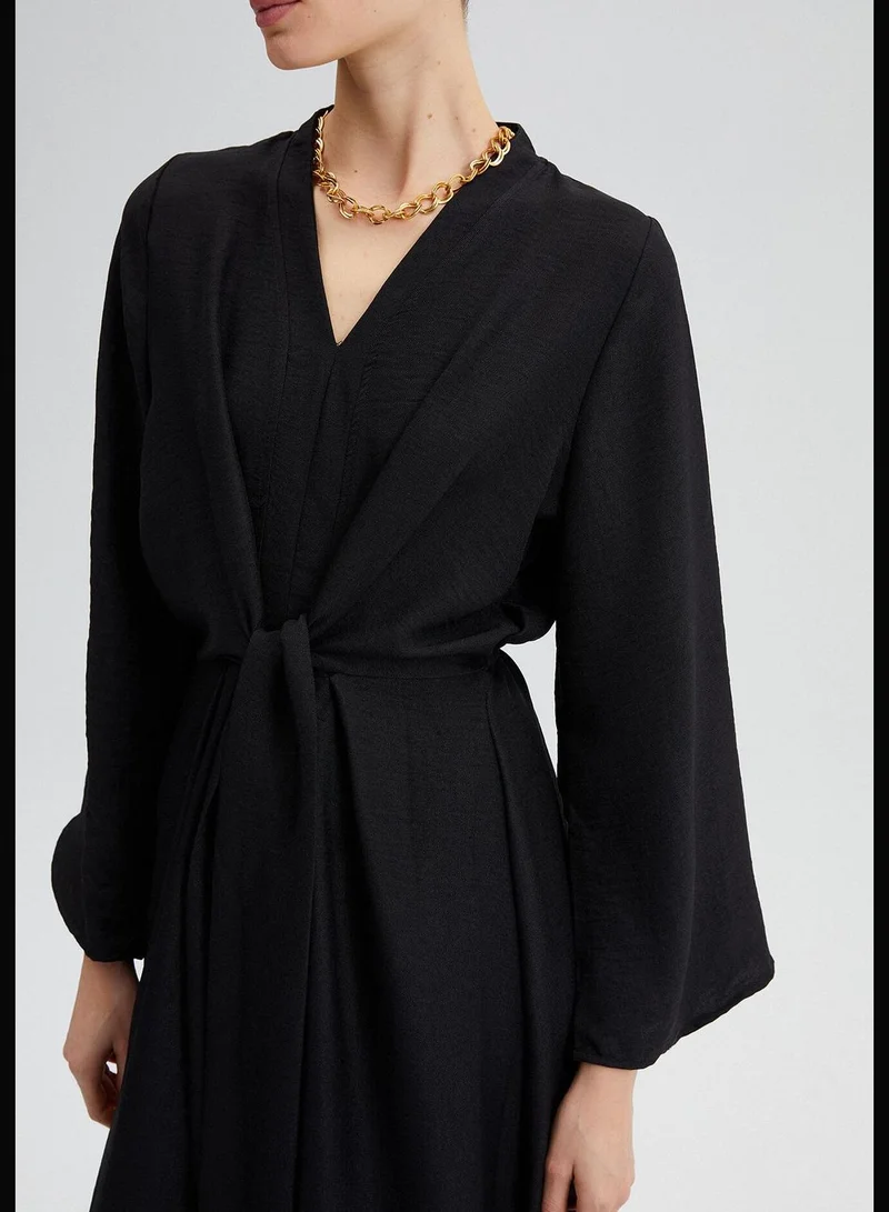 Touche FRONT BELTED DRESS