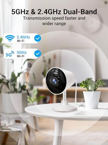 Rocktone Security Camera Indoor Outdoor 5G 24G WiFi Cameras for Home BabyElderNannyDogPet Camera with Phone App Spotlight Color Night Vision 2Way Audio 247 SDCloud Storage Works with Alexa - Image 3