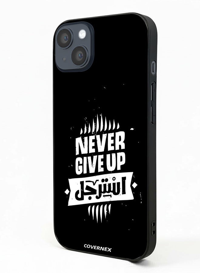 Covernex Apple iPhone 14 Plus Protective Case Cover Printed Featuring Never Give Up - Image 1