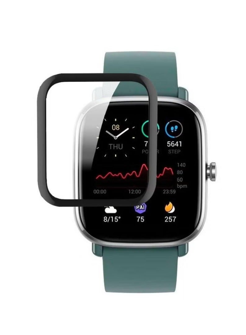 vesus Curved Screen Protector For Amazfit GTS 2 Mini Clear/Black