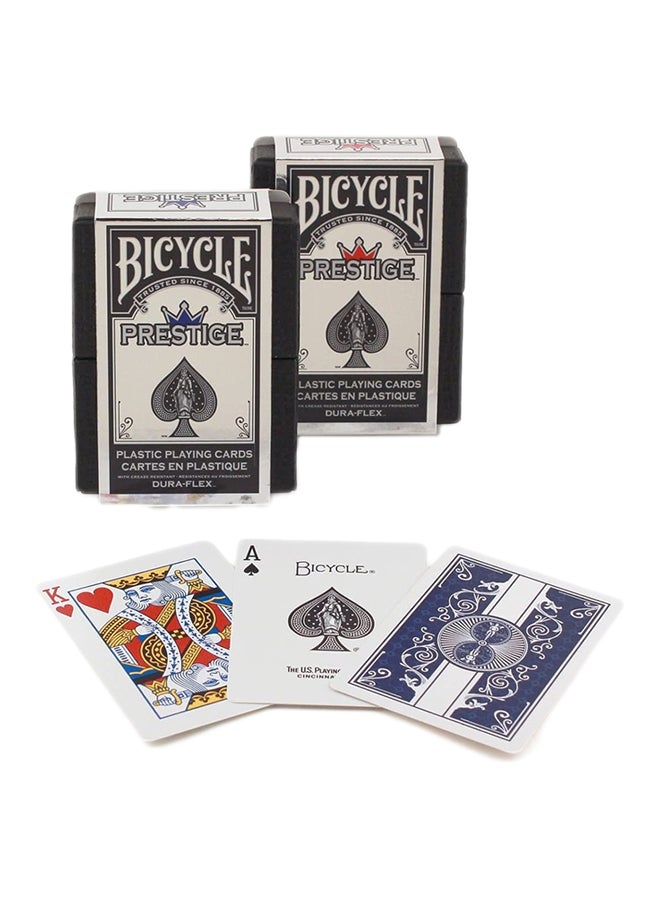 Bicycle بطاقات اللعب - بريستيج رايدر باك مزيج أزرق/أحمر