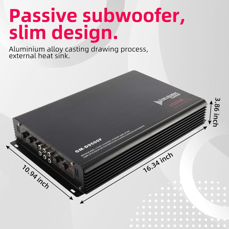 YaeCCC 4-Channel 4500W Car Power Amplifier - Image 5
