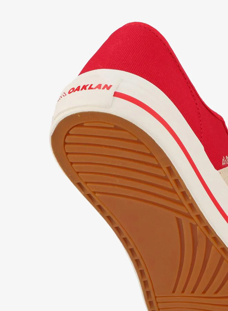 Oaklan By Shoexpress RED Women Lace-Up Ankle Sneakers for Women | Best Price UAE