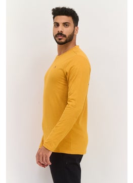 Avalanche Men Sportswear Fit Long Sleeves Outdoor T-Shirt, Orange  - Image 2