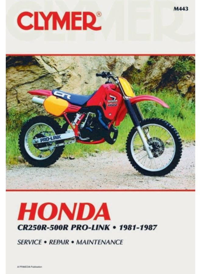 Honda CR250R-500R Pro-Link Motorcycle (1981-1987) Service Repair Manual 