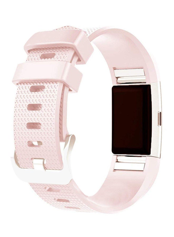 NIBEMINENT Replacement Wrist Band For Fitbit Charge 2 Pink  - Image 2