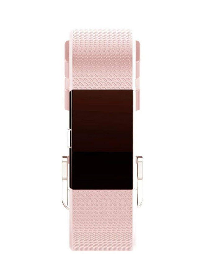 NIBEMINENT Replacement Wrist Band For Fitbit Charge 2 Pink  - Image 1