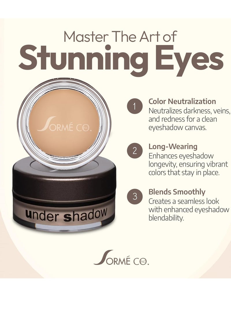 Sorme - Sorme Treatment Cosmetics Under Shadow Primer (0.18 oz) | Neutralizing Eyelid Primer for Crease-Proof Eye Makeup | Hydrating Cream Eyeshadow Primer | Cruelty-Free Eyeshadow Base and Under Eye Primer - Image 1