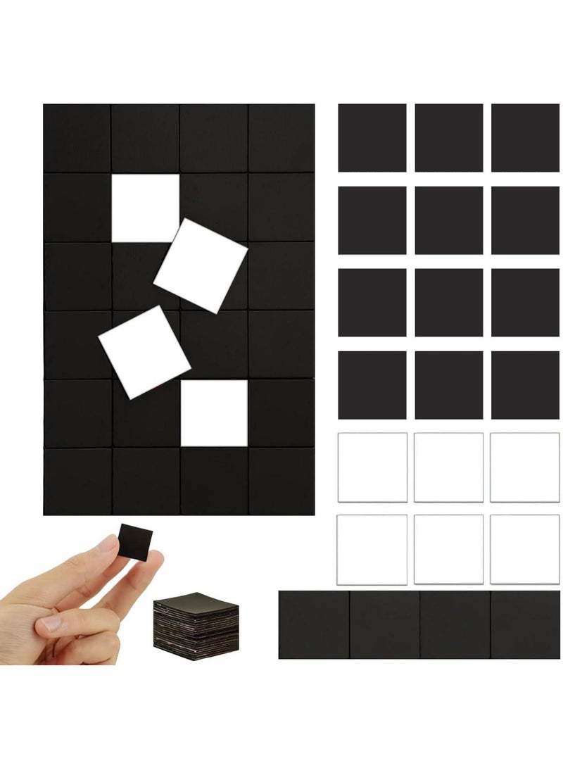 120 PCS Strong Adhesive Magnetic Squares - 20x20x2mm Flexible Peel & Stick Magnets for Fridge, Crafts, Vision Board & School Projects - Image 1