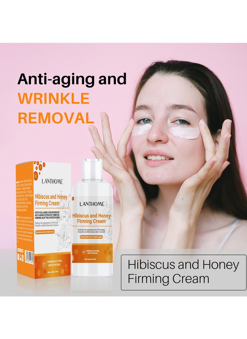 Lanthome Lanthome hibiscus honey facial cream to reduce wrinkles gentle and moisturizing facial care 60ml  - Image 1