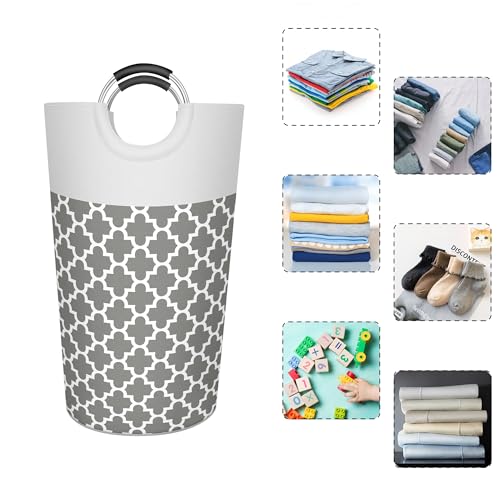 Caroeas 90L Light Laundry Basket (13 Colors), Waterproof Laundry Hamper, Laundry Bag with Padded Handles, Clothes Hamper, Collapsible Laundry Basket Easy Storage - Image 4