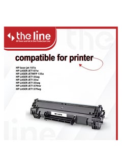 The Line The line W1107A Toner Cartridge with Compatible with HP Laser 107A, 107W, MFP 107W, MFP 135A, MFP 137fnw Printers  - Image 4