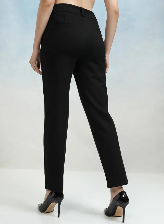 Tokyo Talkies Tokyo Talkies Mid Rise Tapered Fit Trousers
