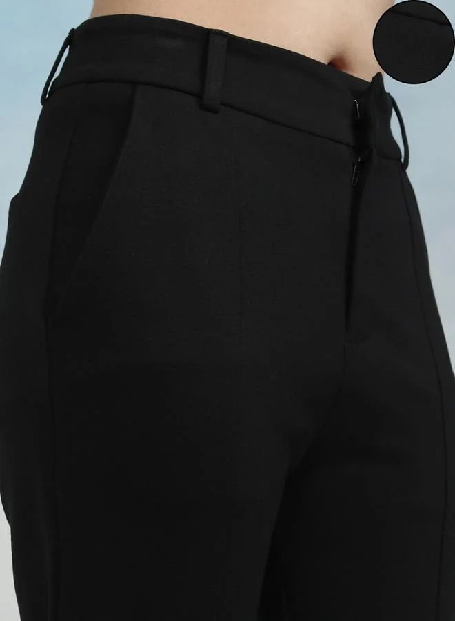Tokyo Talkies Tokyo Talkies Mid Rise Tapered Fit Trousers
