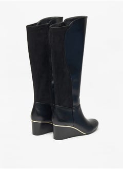 Celeste Womens Solid High Shaft Boots with Zip Closure  - Image 5
