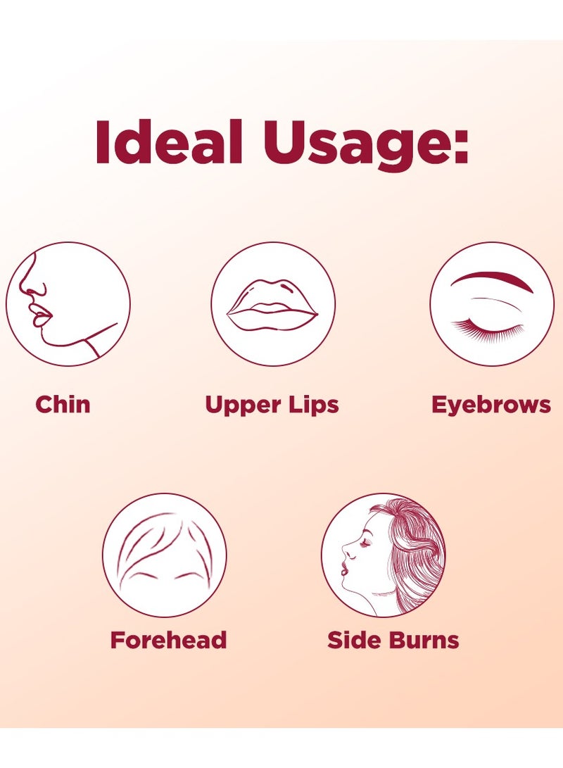 Floren 3-pcs Face Razor For Women I For Smooth & Effortless Facial Hair Removal I Suitable For Peach Fuzz, Chin, Upper Lips, Eyebrows, Dermaplaning Tool I Pack of 3 razors - Image 5