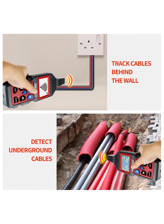 NOYAFA NOYAFA NF-826 Underground Cable Tester Wire Locator Tracker Detector, Wall and Underground Pipeline Wire Detector. Test Short Circuit Breaker of Wall and Underground Cables.  - Image 2