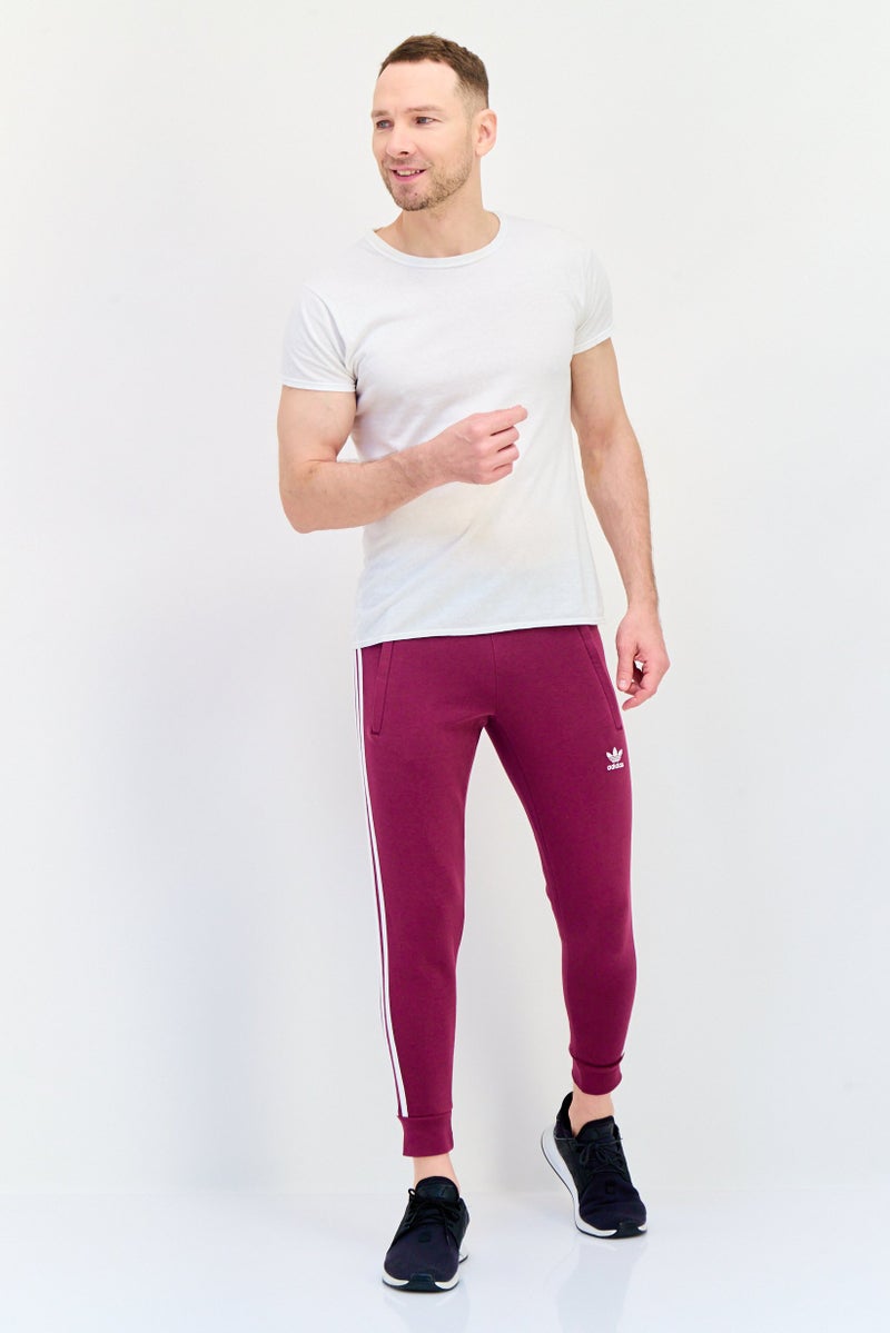 adidas Originals Men Slim Fit Outdoor Jogger Pants, Maroon  - Image 4