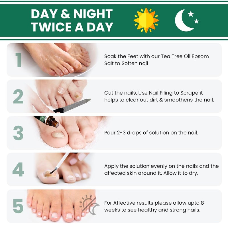 Foot Cure Toenail Renewal Solution Extra Strength Care for Toe Nail Fingernails Nail Repair Solution for broken Discolored Nails Renews Damaged Cracked Ingrown Toenail Made In USA 050 Fl Oz 2 Pack - Image 5