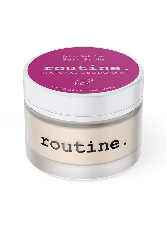 routine Natural Deodorant Deo Jar | Sexy Sadie: Baking Soda Free, 58g | Extra Sensitive Skin Formula | Aluminum Free Natural Deodorant for Women & Men - Image 2