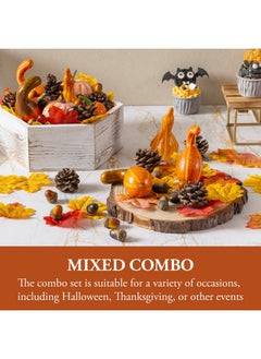 MyGift MyGift 166 Pieces Fall Harvest Themed Home Decoration, Thanksgiving Party Supplies, Autumn Table Decor, Vase Fillers  - Image 5
