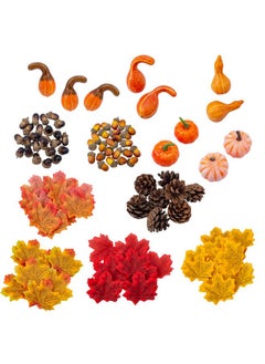 MyGift MyGift 166 Pieces Fall Harvest Themed Home Decoration, Thanksgiving Party Supplies, Autumn Table Decor, Vase Fillers  - Image 1