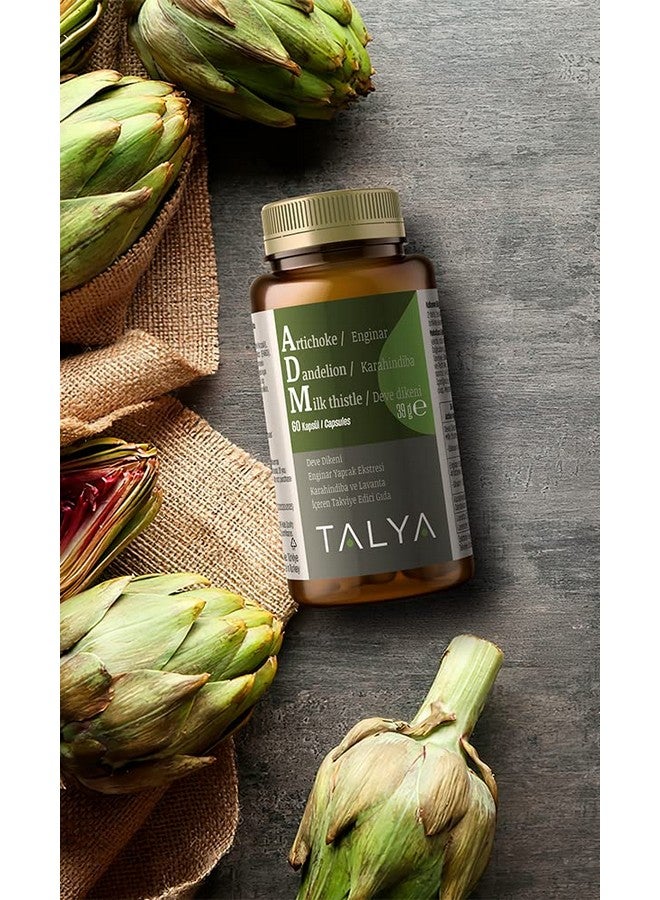 Talya ADM - Artichoke - Dandelion - Milk Thistle - Special Blend for Liver Detox - Veg Caps - Promotes Healthy Liver Balance - Image 4