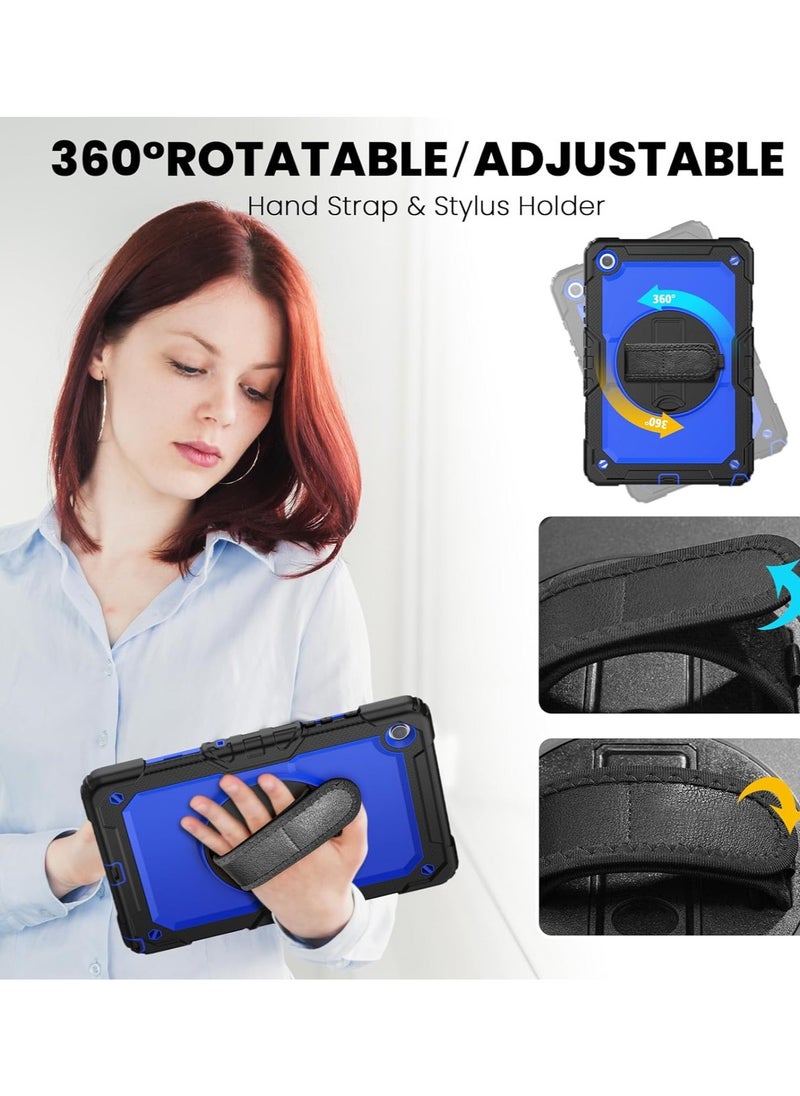General - Case for Samsung Galaxy Tab A9+/A9 Plus 5G Tablet 11'' with Screen Protector, 360 Rotating Hand Strap & Stand, Protective Case for Galaxy Tab A9 Plus/ A9+ 11'' SM-X210/X216/X218 - Image 1