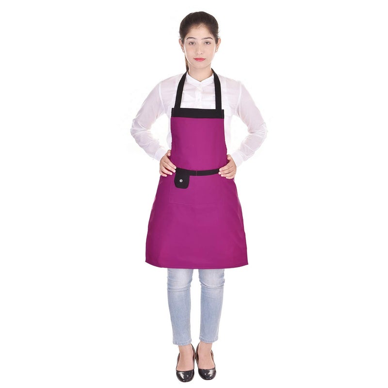 Switchon waterproof Kitchen cooking multipurpose Apronfree size Red and Rani colour - Image 3