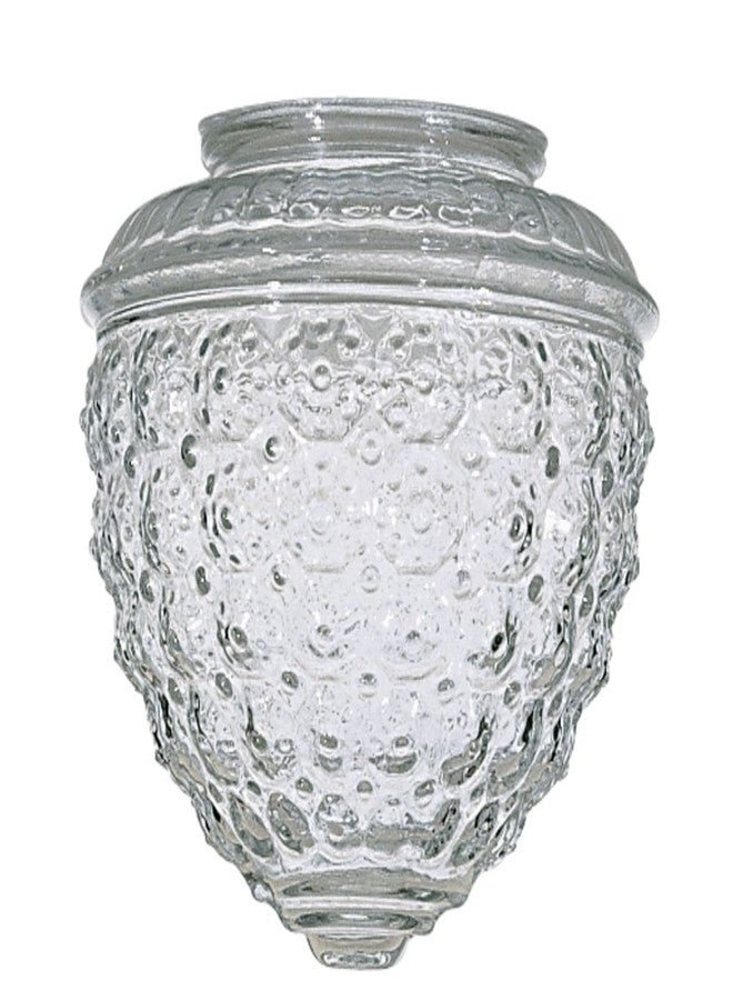 Satco Clear Pineapple Glass Shade - 3-1/4-Inch Fitter Opening - Image 1