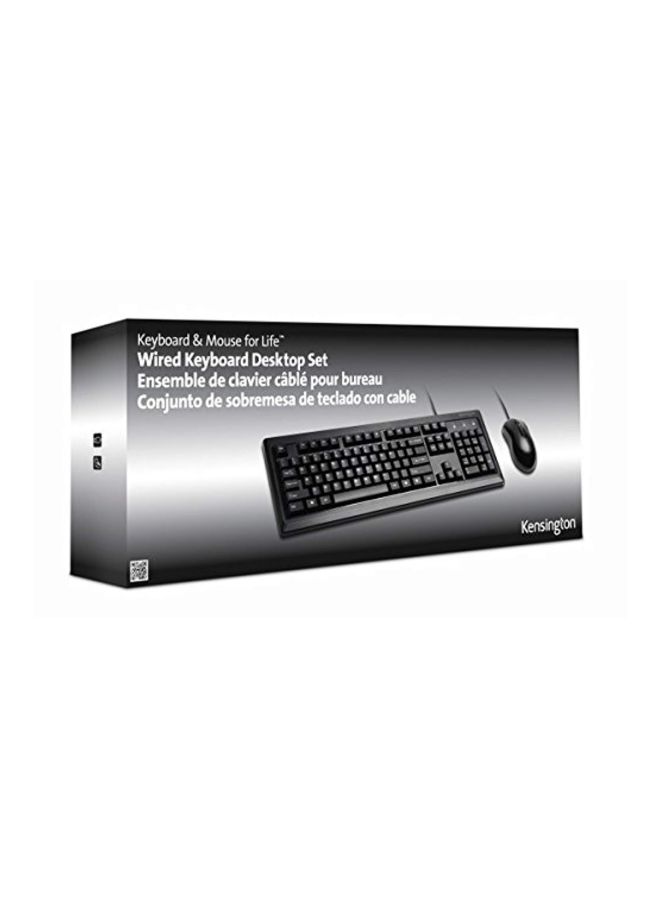 Kensington Mouse-in-a-Box and Keyboard Wired USB Desktop Set (K72436AM), Black - Image 4