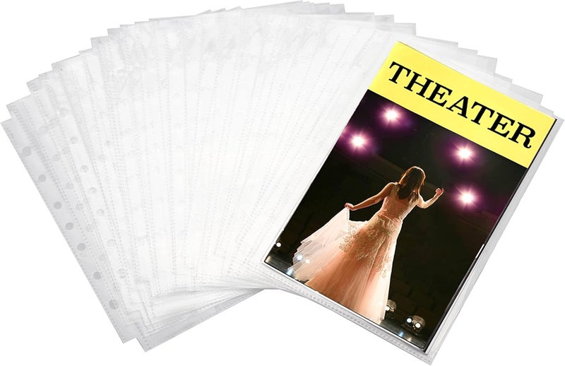 2Fold Sheet Protectors for Broadway Play Program and Theater Programs - 25 Custom Sheet Protectors Fits Playbills from Mid 1980s to Modern (5.8 x 8.75 Program Protectors (25 Pack)) - Image 1