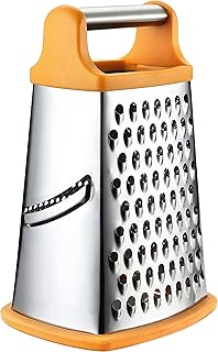 Spring Chef Spring Chef Professional Box Grater, Stainless Steel with 4 Sides, Best for Parmesan Cheese, Vegetables, Ginger, XL  - Image 1