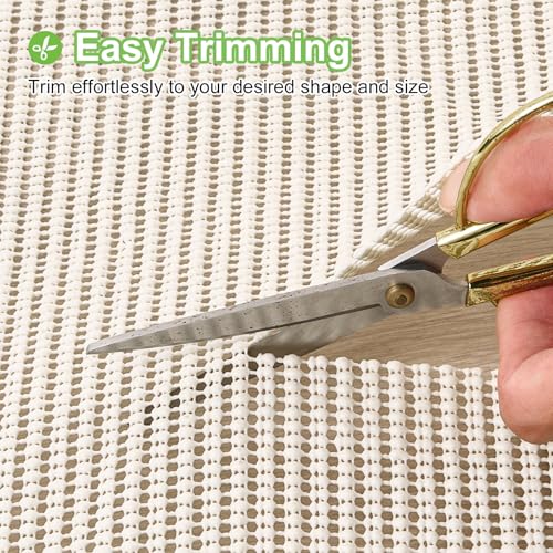 Songrey Non-Slip Rug Pad 8x10 FT, Extra Thick Carpet Pads for Hard Surfaces, Prevents Sliding and Secures Rugs, Provides Floor Protection with Comfort Cushioning - Image 4