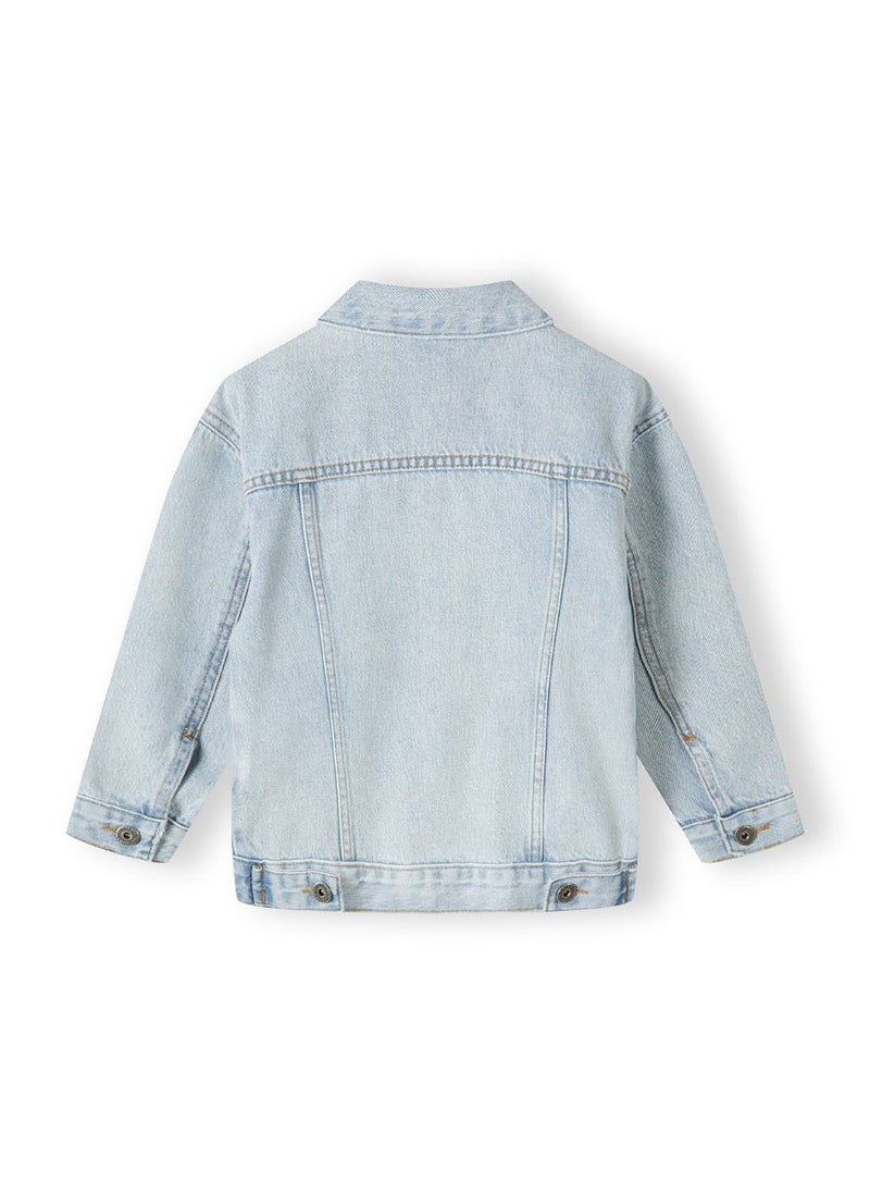 MINOTI Kids' Classic Light Blue Denim Jacket  - Image 3