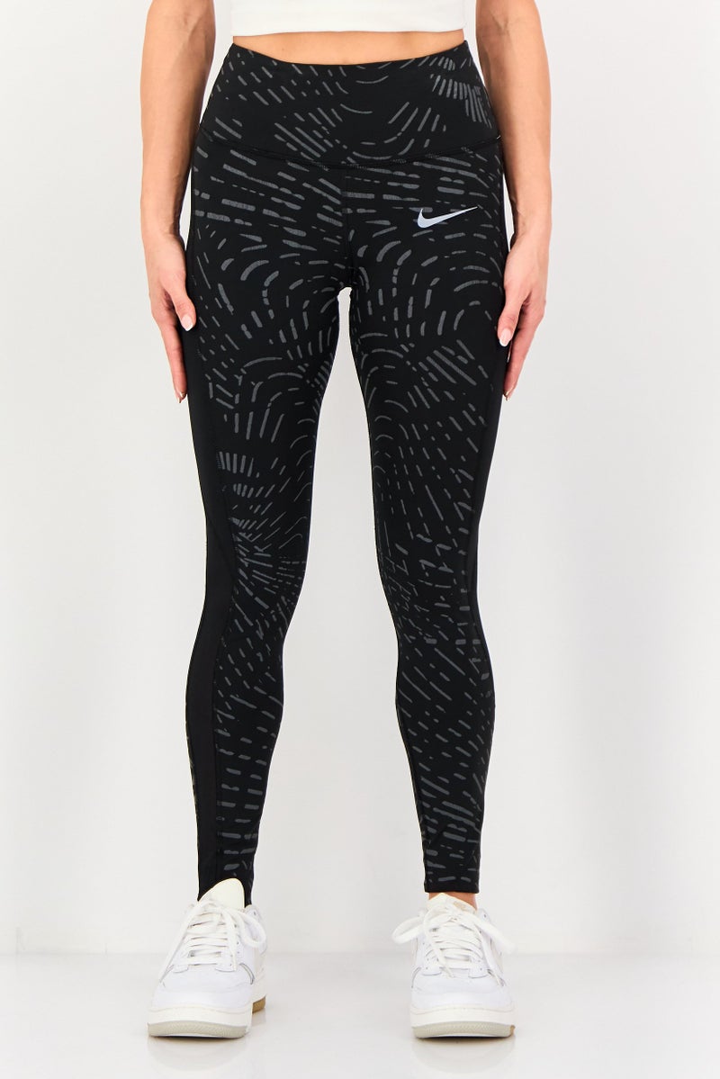 Nike Women Tight Fit Running Leggings, Black - Image 1