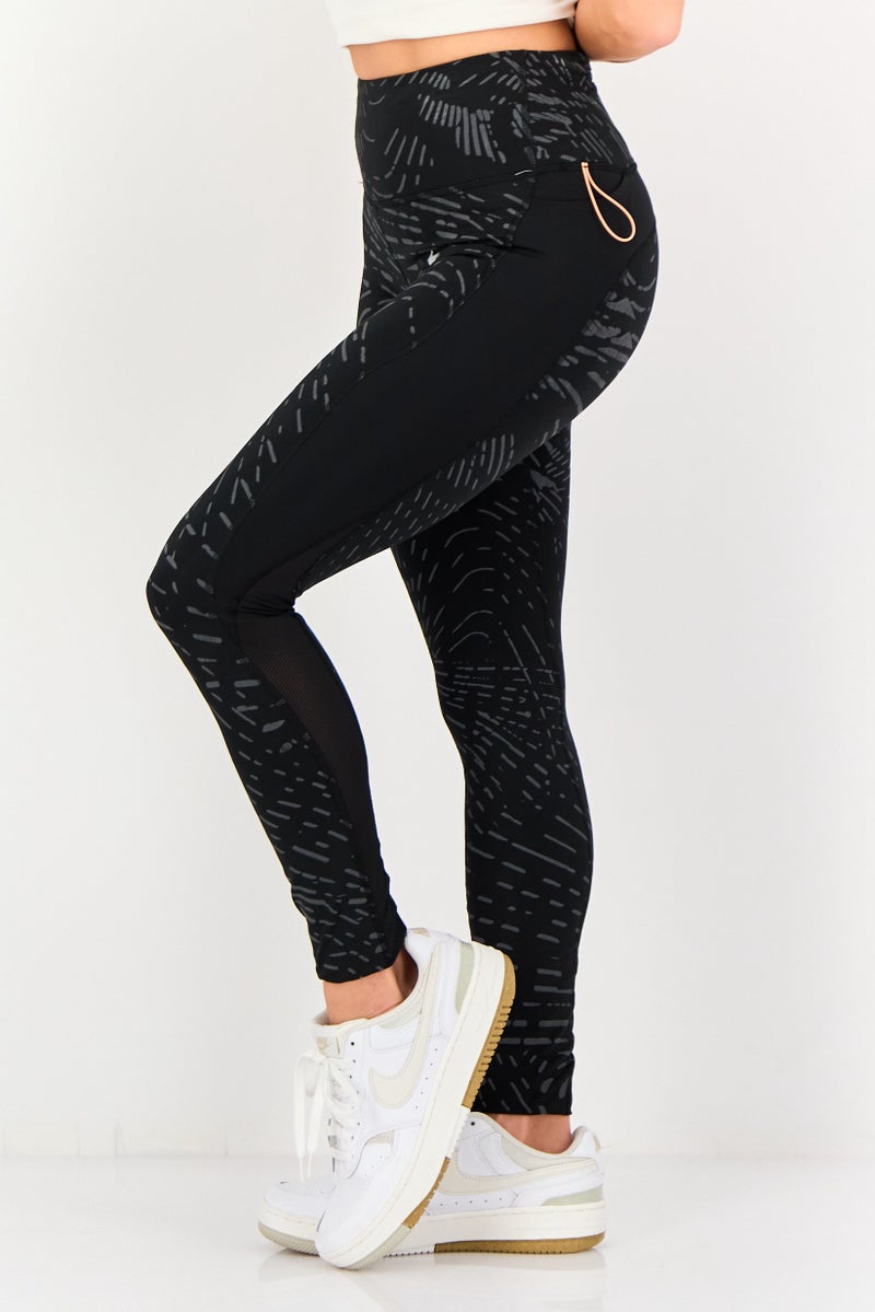 Nike Women Tight Fit Running Leggings, Black - Image 3