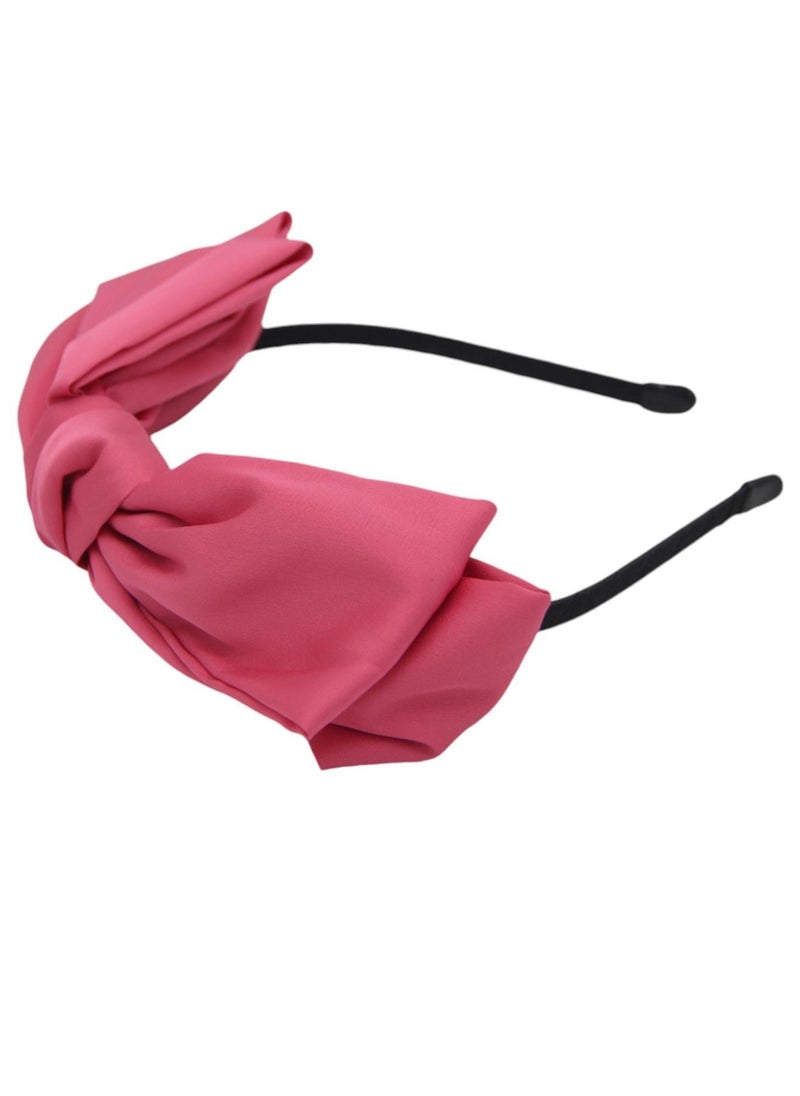 D'Daniela - Headband Monalisa For Women's and  Girls Dark Pink - Image 1