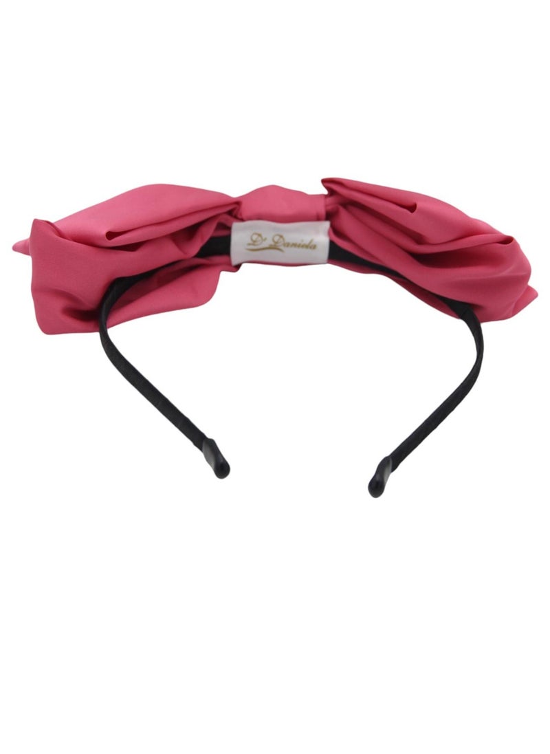 D'Daniela - Headband Monalisa For Women's and  Girls Dark Pink - Image 1
