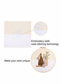 Excefore Embroidery Starter Kits for Adults Beginners with Wooden Hoops, Needles and Color Threads, Needlepoint Kit Adults, 4 Pack  - Image 2