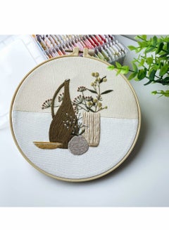 Excefore Embroidery Starter Kits for Adults Beginners with Wooden Hoops, Needles and Color Threads, Needlepoint Kit Adults, 4 Pack  - Image 4