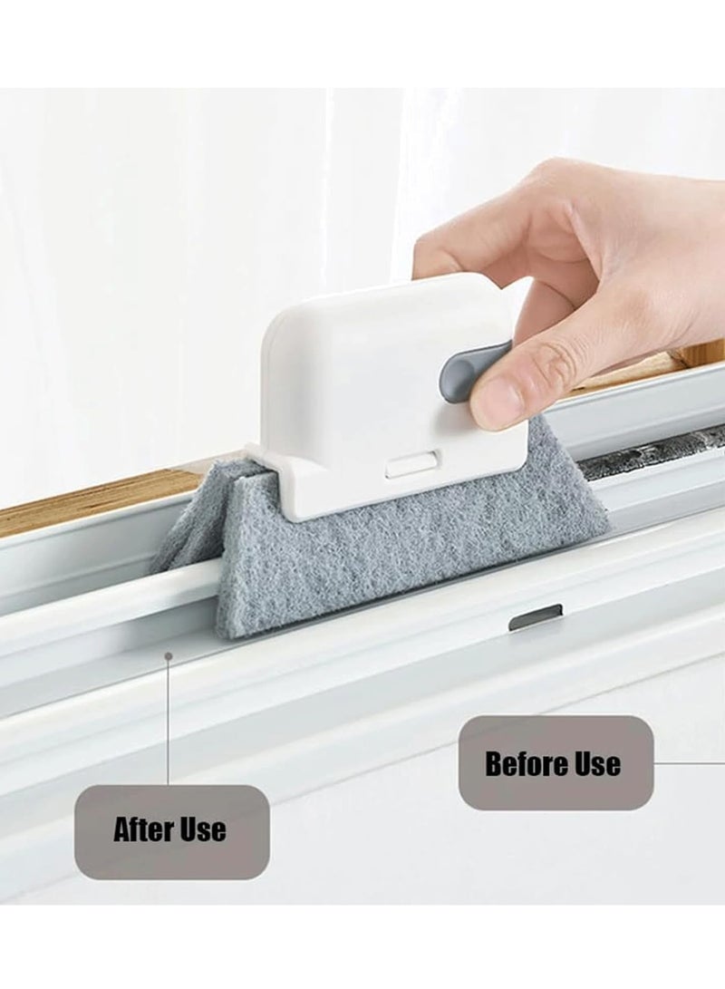 Window Groove Cleaning Brush Tools Set,Magic Window Track Cleaner, Universal Small Gap Cleaning Brush,Quickly Clean All Window Slides and Gaps - Image 3