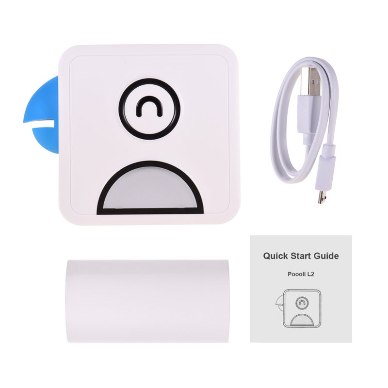 Poooli Pocket Thermal Printer 58mm Wireless BT Printer 300dpi with 1 Roll Thermal Paper for Printing Labels Lists Photos Making Journals Hand Account Planner Compatible with Android iOS - Image 5