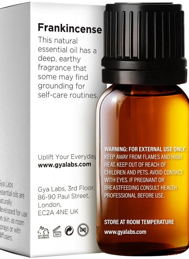 gya labs Frankincense Essential Oil for Face - 0.34 Fl Oz - 100% Pure Natural Frankincense Oil for Skin, Body Massages & Candle Making - Premium Grade for Wellness & Comfort - Woody & Calming Scent  - Image 2