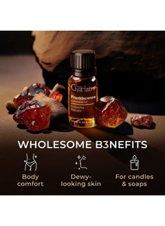 gya labs Frankincense Essential Oil for Face - 0.34 Fl Oz - 100% Pure Natural Frankincense Oil for Skin, Body Massages & Candle Making - Premium Grade for Wellness & Comfort - Woody & Calming Scent  - Image 5