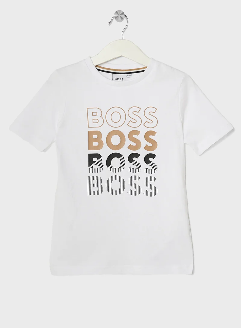 بوس Kids Logo T-Shirt