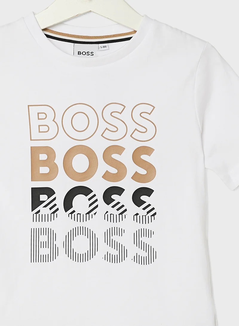 بوس Kids Logo T-Shirt