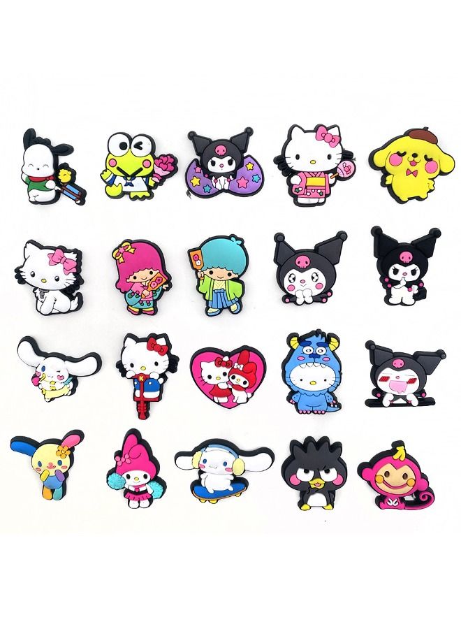 20-Piece Crocs Shoe Decoration Charms, Cartoon Charms Shoes Charm for Crocs Hole Hole Shoe, for Kids Boys Girls Man Woman Party Favor - Image 4