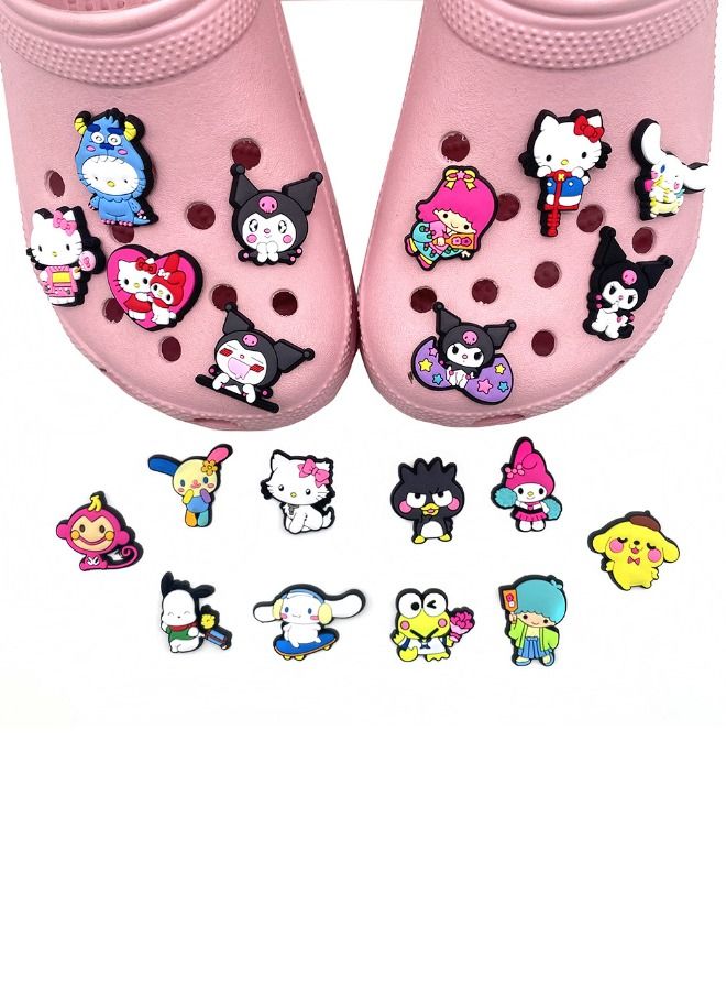 20-Piece Crocs Shoe Decoration Charms, Cartoon Charms Shoes Charm for Crocs Hole Hole Shoe, for Kids Boys Girls Man Woman Party Favor - Image 2